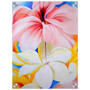 Georgia OKeeffe  Hibiscus with Plumeria Acrylic Print
