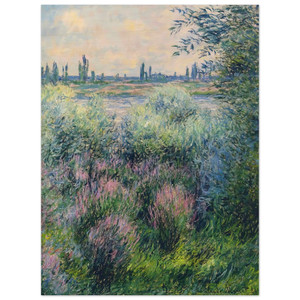 claude monet  Spot on the Banks of the Seine Wood Print