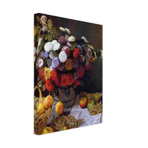 claude monet  Flowers and Fruit N1 Canvas