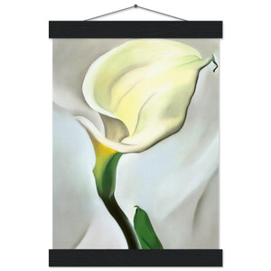 Georgia OKeeffe Calla Lily Turned Away Matte Poster with Hanger