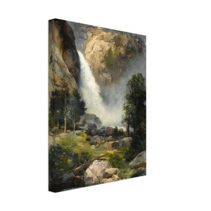 Thomas Moran  Cascade Falls Yosemite Canvas