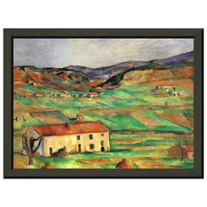 Paul Cezanne  Gardanne Premium Metal Framed Art Print / Poster