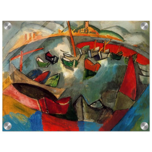 Raoul Dufy  BOATS IN MARSEILLE 1908 Acrylic Print