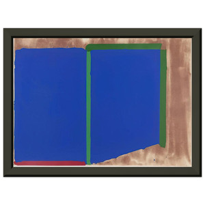John Hoyland  Blues Greens  1969 Premium Metal Framed Art Print / Poster