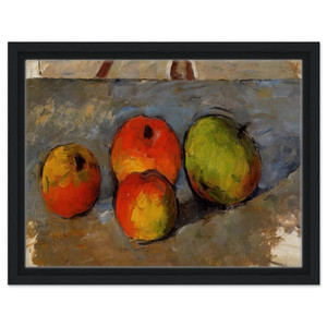 Paul Cezanne  Four Apples Framed Canvas