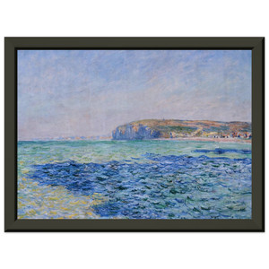 Claude Monet Shadows on the Sea at Pourville Metal Framed Art Print