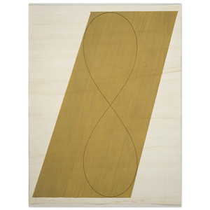 Robert Mangold  STUDY ATTIC SERIES VIII 1990 Wood Print