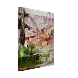 Paul Cezanne  Medan Chateau and Village Canvas