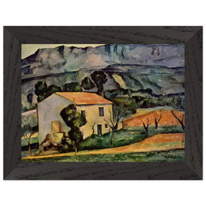 Paul Cezanne Houses in Provence Premium Wooden Framed Art Print / Poster