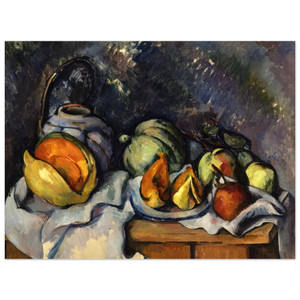 Paul Cezanne  Still Life with Fruit and a Ginger Pot Aluminum Print