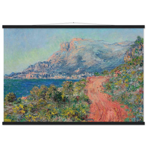 Monet Red Road near Menton Museum-Quality Matte Paper Poster with Hanger