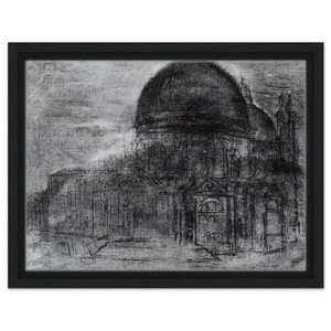Salvador Dali  CATHEDRAL UNFINISHED Framed Canvas