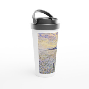 Theo van Rysselberghe - SAILBOATS AND ESTUARY 1892 Travel Mug