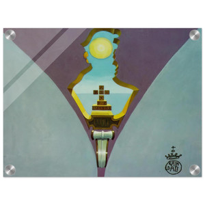 Salvador Dali: Homage to Raimundus Lullus Ceiling Painting Acrylic Print