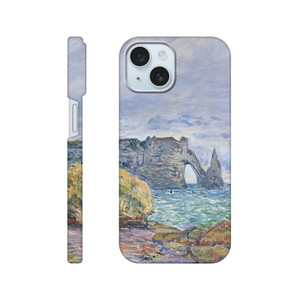 claude monet - Etretat the Beach and the Porte dAval Slim case