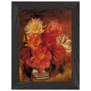 PierreAuguste Renoir  Dahlias N2 Premium Wooden Framed Art Print / Poster