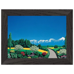 Hiroshi Nagai  Elv Alps Premium Wooden Framed Art Print / Poster