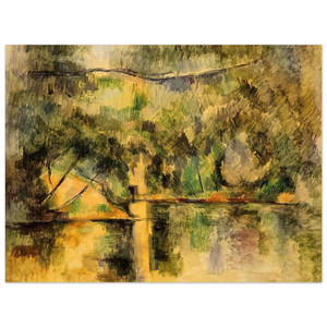 Paul Cezanne  Reflections in the Water Aluminum Print
