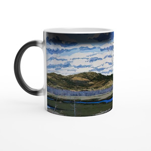Neil Welliver - Shadow on Briggs Meadow - 1981 Magic Ceramic Mug