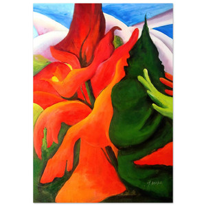 Georgia OKeeffe  Melting Volcano Aluminum Print