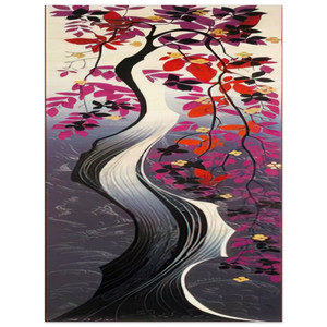 Eyvind Earle  Twisted Tree Wood Print