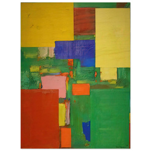 Hans Hofmann  Equipoise Wood Print