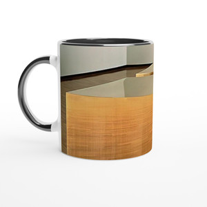 Donald Judd - Untitled Six Boxes - 1974 Ceramic Mug with Color Inside