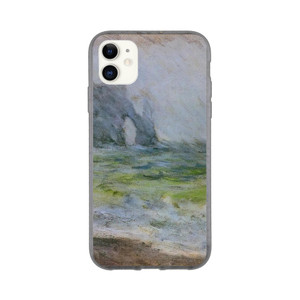 claude monet - The Manneport Etretat in the Rain Bio case