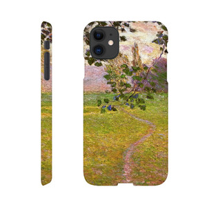 claude monet - Morning Landscape Giverny Slim case