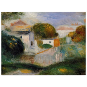 PierreAuguste Renoir  Houses in the Trees Wood Print