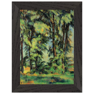 Cezanne Large Trees Jas de Bouffan Premium Wooden Framed Art Print / Poster
