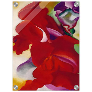 Georgia OKeeffe  Red Snapdragons Acrylic Print