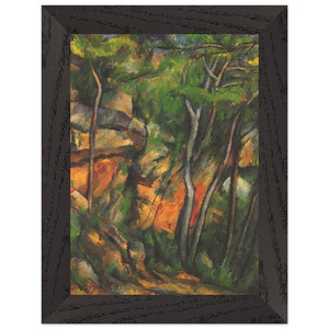 Paul Cezanne Chateau Noir Park Premium Wooden Framed Art Print / Poster