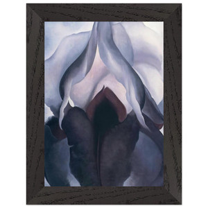 Georgia OKeeffe  Black Iris III Premium Wooden Framed Art Print / Poster