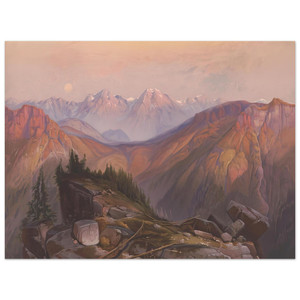 Thomas Moran  Lower Yellowstone Range Aluminum Print
