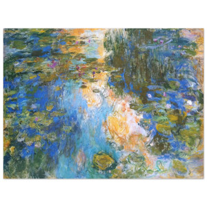 claude monet  The Water Lily Pond X Aluminum Print