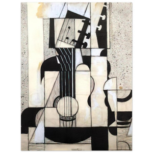 Juan Gris  STILL LIFE WITH GUITAR 1913 Aluminum Print
