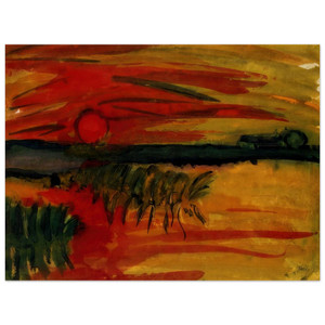 Emil Nolde  Sunset N2 Wood Print