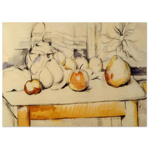 Paul Cezanne  Pot of Ginger and Fruits on a Table Fine Art Poster / Art Print