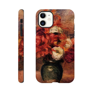 Pierre-Auguste Renoir - Flowers in a Green Vase Dahlilas and Asters Tough case