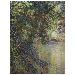 claude monet  Watermill at Limetz Wood Print