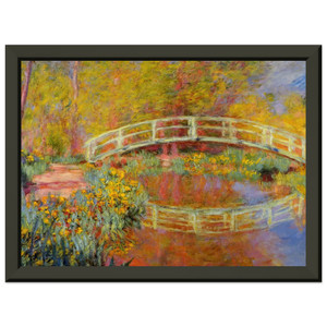 Claude Monet: Japanese Bridge Premium Metal Framed Art Print / Poster