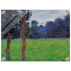 claude monet  Two Trees in a Meadow Acrylic Print