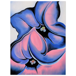 Georgia OKeeffe  Purple Petunia Aluminum Print