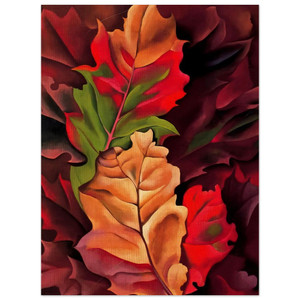 Georgia OKeeffe  Autumn Leaves  Lake George NY Wood Print
