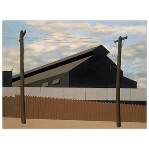 Ralston Crawford  Steel Foundry Coatesville Pa  1937 Wood Print