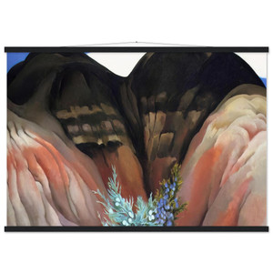 Georgia O'Keeffe Black Hills with Cedar Matte Poster with Hanger