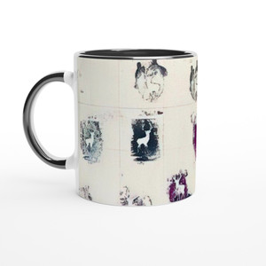 Alighiero Boetti - UNTITLED STAMBECCHI 1981 Ceramic Mug with Color Inside