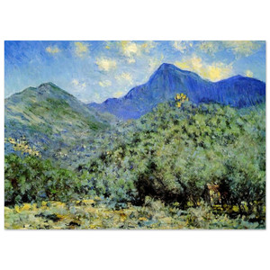 claude monet  Valley Bouna near Bordighera Fine Art Poster / Art Print