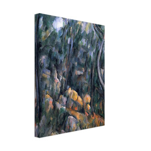 Paul Cezanne  Forest near the rocky caves above the Chateau Noir Canvas